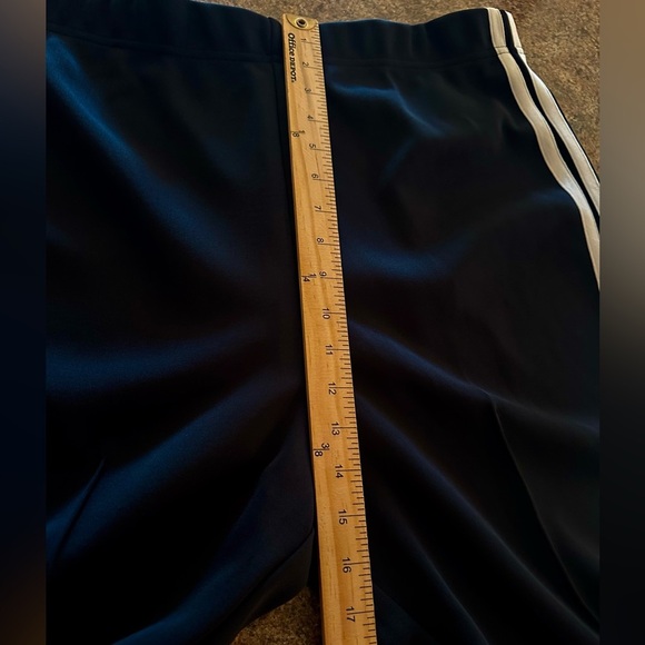 Maeve Track Pants Size XL Tall Black White Stripe Cropped Stretch Waist New - Picture 14 of 15